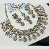 NAFJ Premium Designer Kundan Stone Embellished Necklace Set