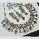 NAFJ Premium Designer Kundan Stone Embellished Necklace Set