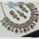 NAFJ Premium Designer Kundan Stone Embellished Necklace Set