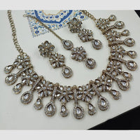 NAFJ Premium Designer Kundan Stone Embellished Necklace Set