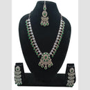 NAFJ Trendy Ethnic Crystal Stone And Austrian Stone Necklace Set