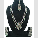 NAFJ Trendy Ethnic Crystal Stone And Austrian Stone Necklace Set