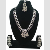 NAFJ Trendy Ethnic Crystal Stone And Austrian Stone Necklace Set