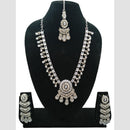 NAFJ Trendy Ethnic Crystal Stone And Austrian Stone Necklace Set