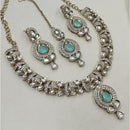 NAFJ Premium Royal Look Kundan Stone Embellished Necklace Set