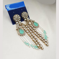 NAFJ Royal Look Kundan Stone  And Pearl Dangler Earrings