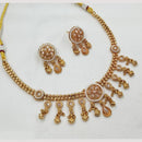 NAFJ Elegant Pota Stone And Pearl Necklace Set