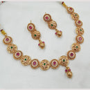 NAFJ Elegant Pota Stone And Pearl Necklace Set