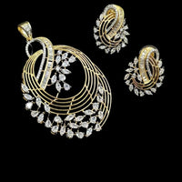NAFJ Royal American Diamond Pendant Set