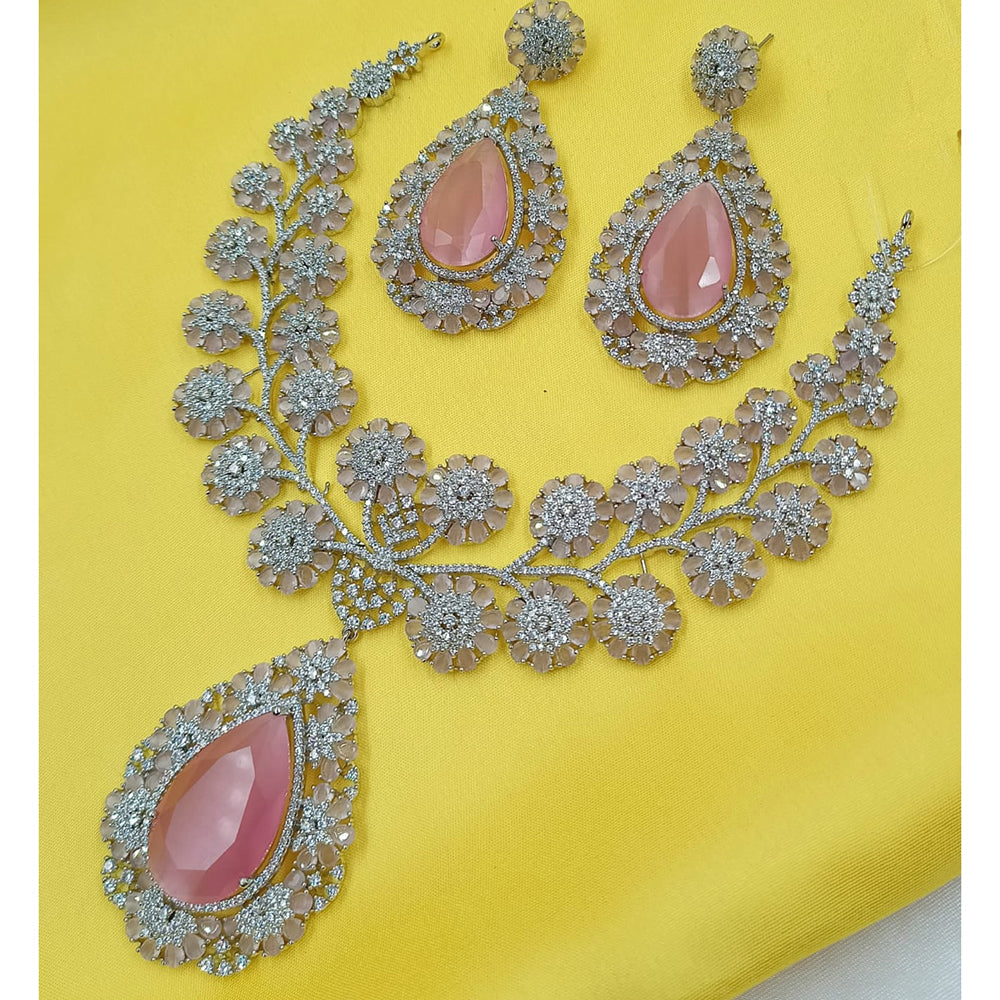 NAFJ Luxury American Daimond Necklace Set