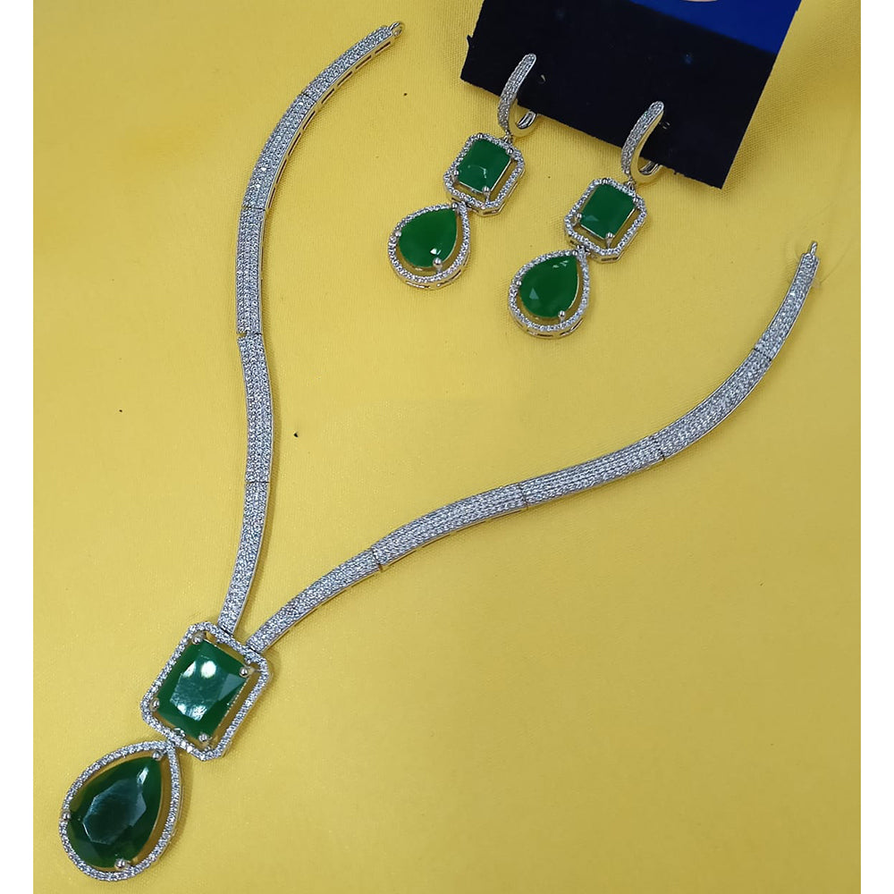 NAFJ Luxury American Daimond Necklace Set