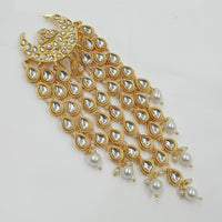 NAFJ Glamorous Kundan Stone Pearl Hair Accessories