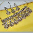 NAFJ Designer Kundan Stone Pearl And Pearl Choker Necklace Set