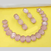 NAFJ Glamorous American Diamond Necklace Set