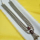 NAFJ Designer Pota Stone And Austrian Stone Long Necklace Set