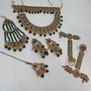 NAFJ Grand Austrian Stone Pearl And Beads Dreamy Bridal Set  