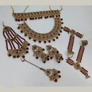 NAFJ Grand Austrian Stone Pearl And Beads Dreamy Bridal Set