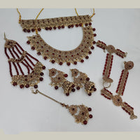 NAFJ Grand Austrian Stone Pearl And Beads Dreamy Bridal Set