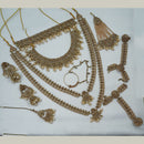 NAFJ Grand Austrian Stone Pearl And Beads Dreamy Bridal Set
