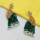 NAFJ Premium Pearl And Pota Stone Dangler Earrings
