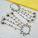 NAFJ Kundan Stone And Ghungroo Designer Hand Harness