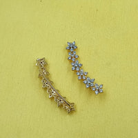 NAFJ Royal Look Austrian Stone Ethnic Earcuff Earrings