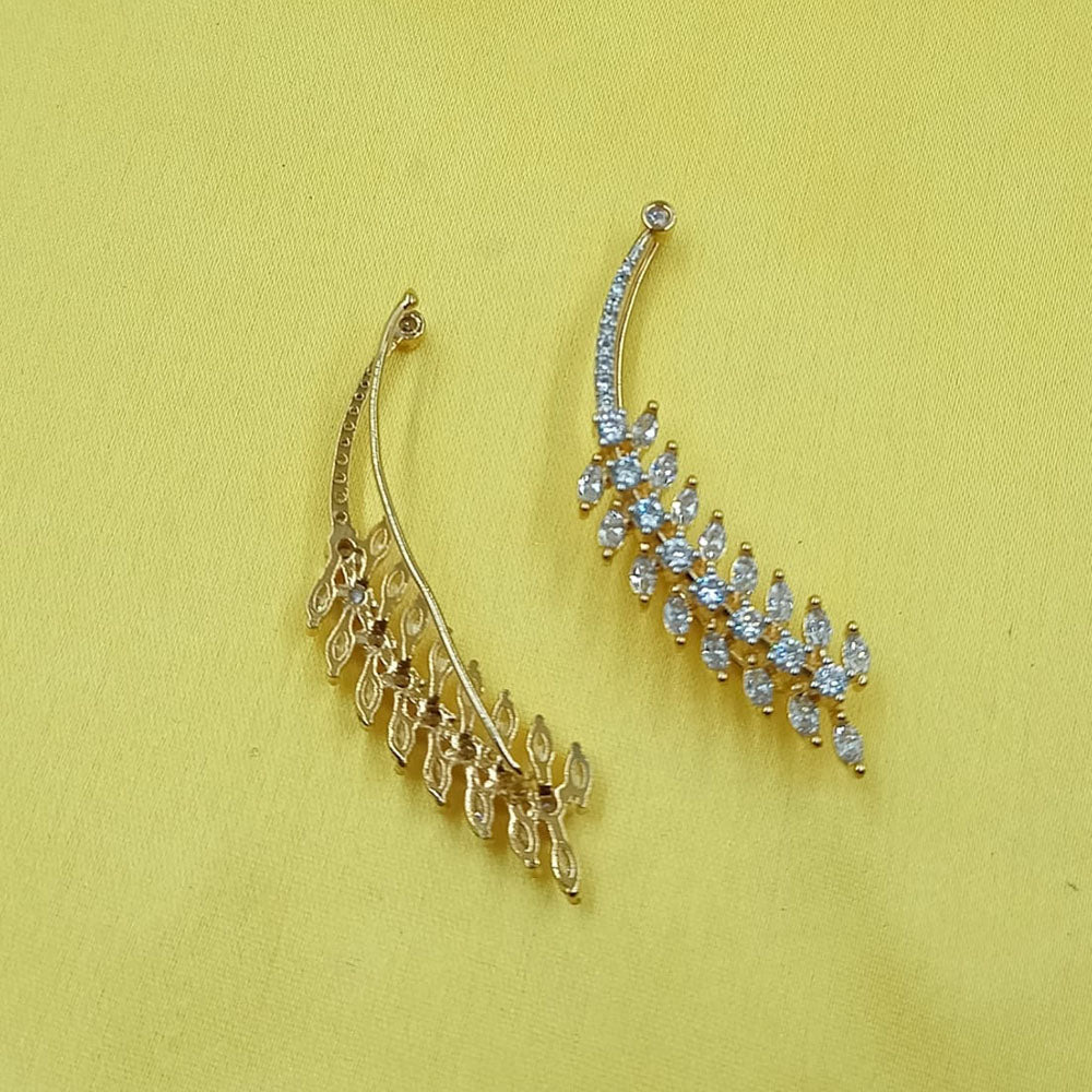 NAFJ Royal Look Austrian Stone Ethnic Earcuff Earrings