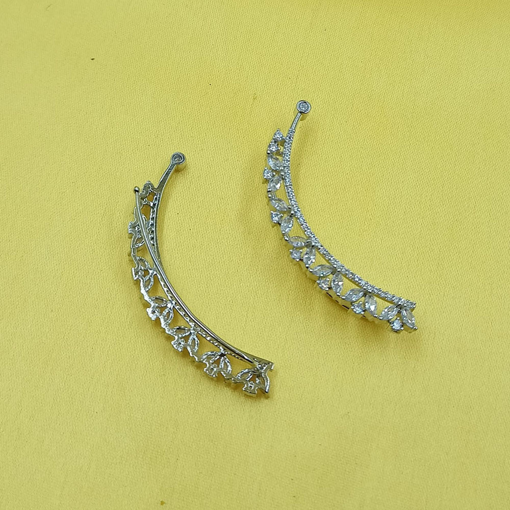 NAFJ Royal Look Austrian Stone Ethnic Earcuff Earrings