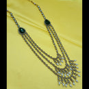 NAFJ Crystal Stone And Beads Long Necklace Set