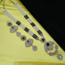 NAFJ Grand Polki Kundan Stone And Pearl Long Necklace Set