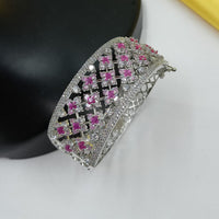 NAFJ Luxury American Diamond Openable Bracelet 