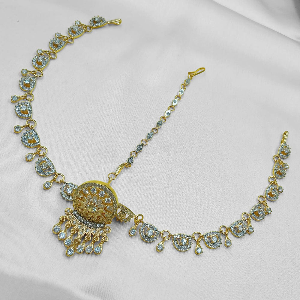 NAFJ Shine Collection Austrian Stone Damini Maangtikka