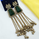 NAFJ Indo Ethnic Kundan Stone And Ghungroo Kashmiri Earrings