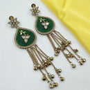 NAFJ Indo Ethnic Kundan Stone And Ghungroo Kashmiri Earrings