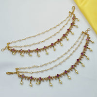 NAFJ Glamorous Austrian Stone Pearl Kanchain