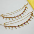 NAFJ Glamorous Austrian Stone Pearl Kanchain