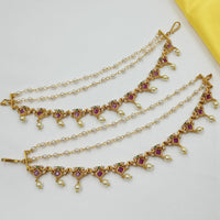 NAFJ Glamorous Austrian Stone Pearl Kanchain