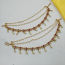NAFJ Glamorous Austrian Stone Pearl Kanchain