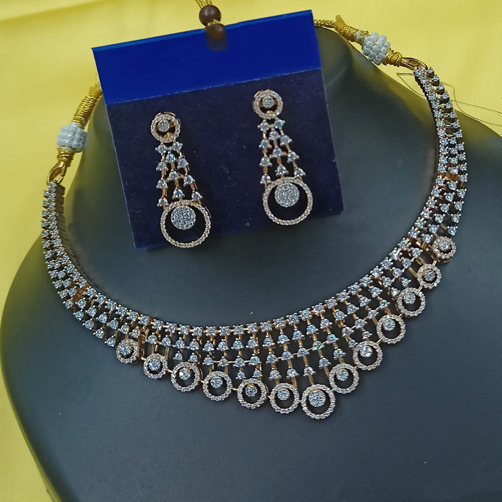 NAFJ Royal Sparkle Austrian Stone Necklace Set