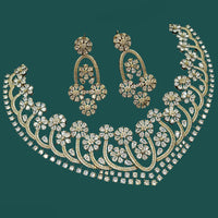 NAFJ Glamorous American Diamond Necklace Set