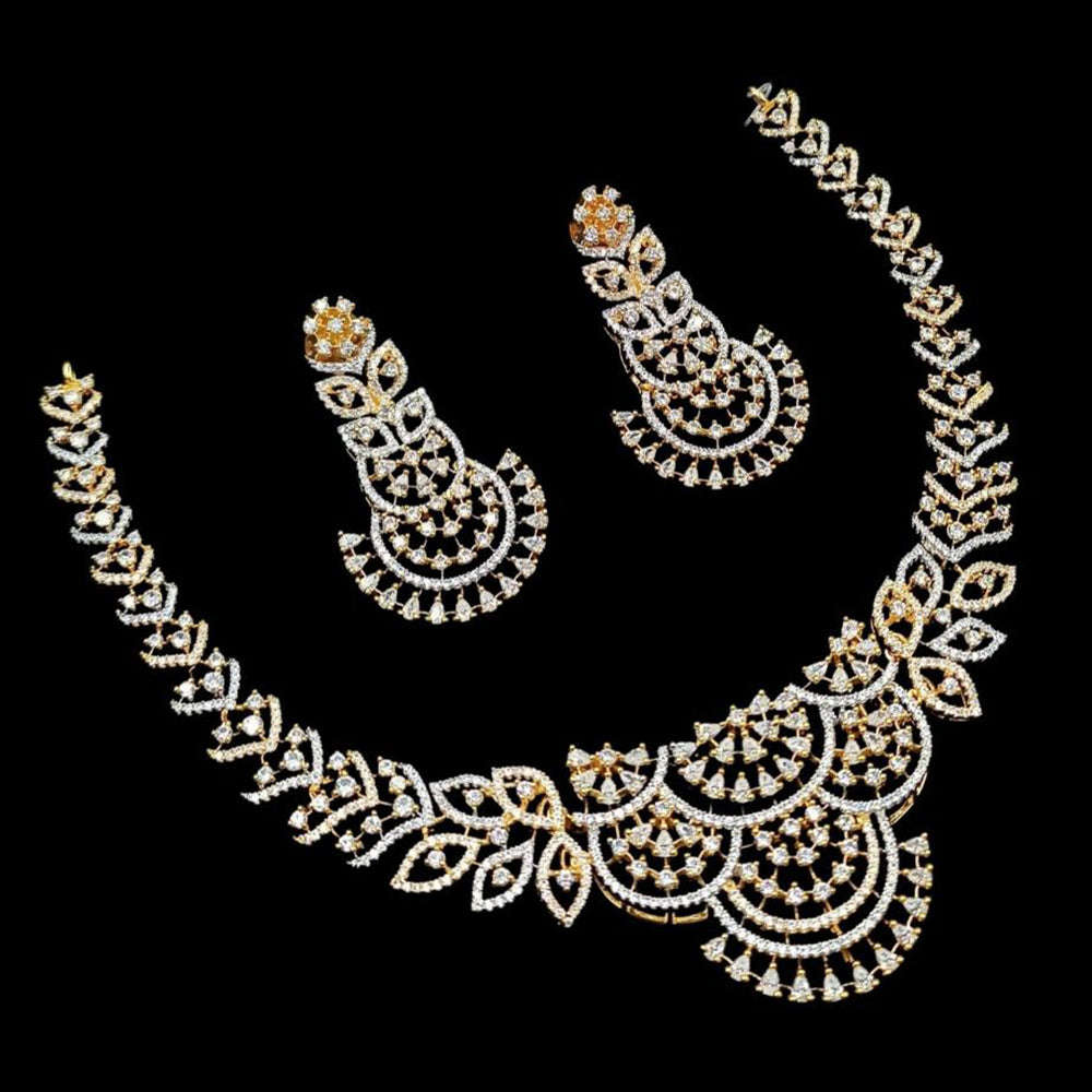 NAFJ Glamorous Austrian Stone Designer Necklace Set