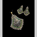 NAFJ Glamorous Crystal Stone  And Austrian Stone Designer Necklace Set