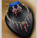 NAFJ Glamorous Crystal Stone And Austrian Stone Designer Necklace Set