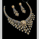 NAFJ Glamorous Crystal Stone Designer Necklace Set