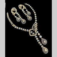 NAFJ Glamorous Austrian Stone Designer Necklace Set