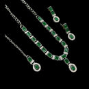 NAFJ Glamorous Crystal Stone Designer Necklace Set