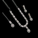 NAFJ Glamorous Crystal Stone Designer Necklace Set