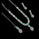 NAFJ Glamorous Crystal Stone Designer Necklace Set