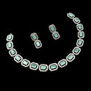NAFJ Glamorous Crystal Stone And Austrian Stone Designer Necklace Set