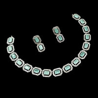 NAFJ Glamorous Crystal Stone And Austrian Stone Designer Necklace Set